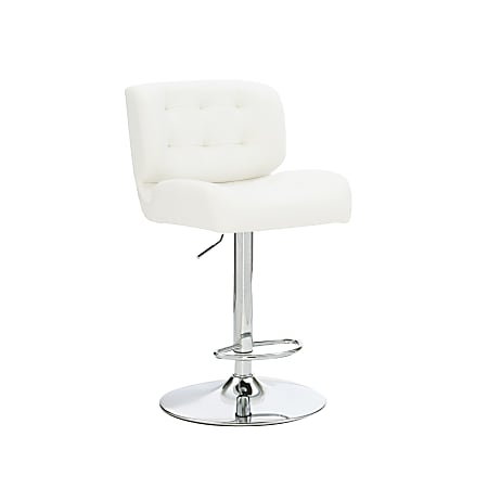 Powell Quimby Adjustable Faux Leather Bar Stool With