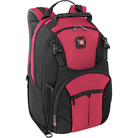 SwissGear® Sherpa Backpack With 16" Laptop Pocket, Red/Black