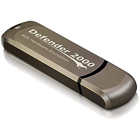 Kanguru Defender2000 Hardware Encrypted Secure USB 2.0 Flash Drive FIPS 140-2 Level 3, 16GB