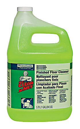 Mr. Clean® Finished Floor Cleaner, 1 Gallon Bottle, Unscented, Carton Of 3