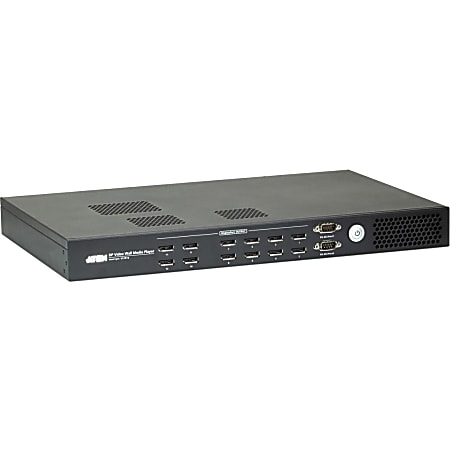 ATEN VS1912 12-Port DP Video Wall Media Player - 8 GB - 64 GB HDD - HDMI - USB - SerialEthernet