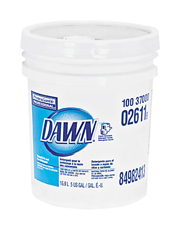 Dawn Manual Pot and Pan Detergent - Concentrate Liquid - 5 gal (640 fl oz) - Bottle - 1 / Each - Blue