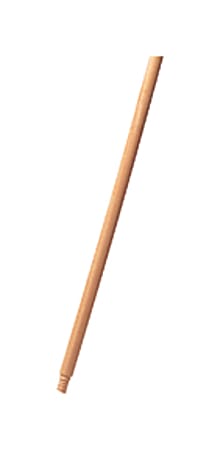 Rubbermaid Commercial Lacquered Wood Broom Handle - 60" Length - 1.30" Diameter - Lacquer, Natural - Wood - 1 Each