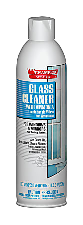 Glass Cleaner Aerosol Spray - 12 Cans/Case