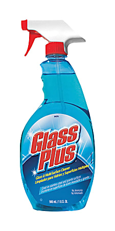 Glass Plus Glass Cleaner, 32 Fl Oz Bottle, Multi-Surface Glass Cleaner