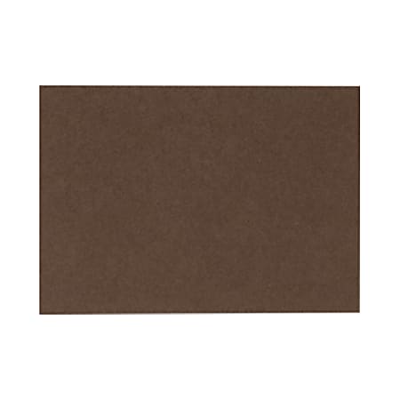 LUX Flat Cards, A7, 5 1/8" x 7", Chocolate Brown, Pack Of 250