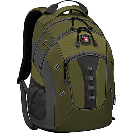 Wenger® Granite Laptop Backpack With 16" Laptop Pocket And 10" Tablet Pocket, Green