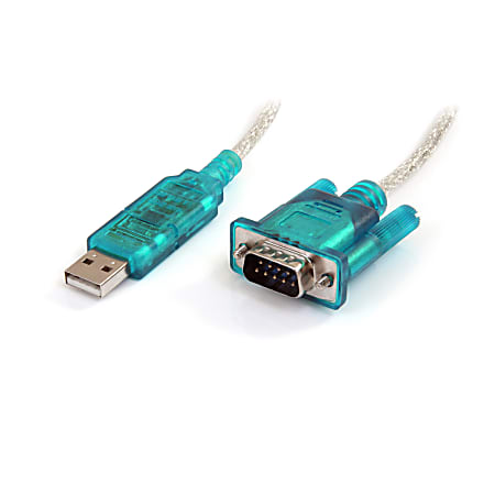 StarTech.com USB to Serial Adapter - Prolific PL-2303 - 3 ft / 1m - DB9 (9-pin) - USB to RS232 Adapter Cable - USB Serial