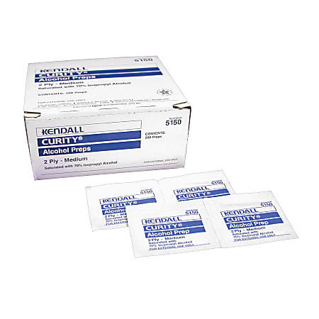 Kendall curity alcohol prep pads store