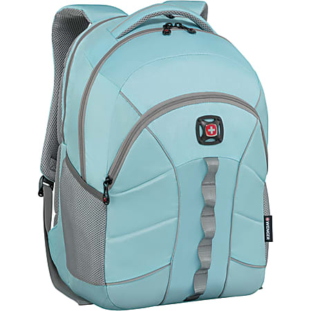 SwissGear® Sun Backpack With 16" Laptop Pocket, Light Blue/Gray
