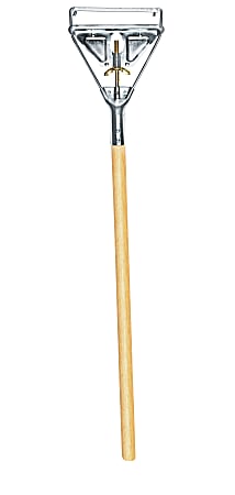 Unisan Wood Quick-Change Mop Handle, 63", 30% Recycled, Natural