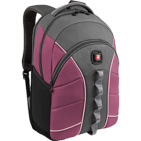 SwissGear Sun Backpack With 16 Laptop Pocket Raspberry Gray