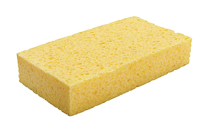Impact 1.7" Height x 4" Width x 7.6" Length - 6/Pack - Cellulose - Yellow