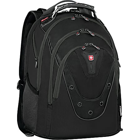 Wengerr® Ibex Backpack With 17" Laptop Pocket, Black/Gray