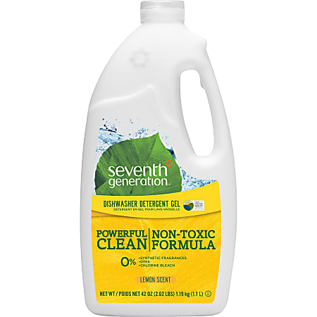 Seventh Generation™ Automatic Dishwasher Gel Soap, Lemon Scent, 45 Oz Bottle, Case Of 6