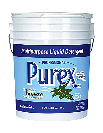 Purex® Liquid Laundry Detergent, Mountain Breeze, 5 Gallon Container