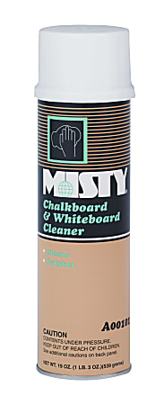 MISTY Chalkboard/Whiteboard Cleaner - For Whiteboard - 19 fl oz (0.6 quart) - Sassafrass Scent - 12 / Carton - Non Ammoniated - White