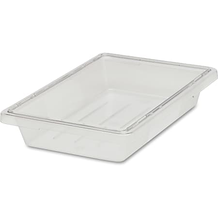 Rubbermaid Commercial 5 Gallon FoodTote Box Transporting Storing Dishwasher  Safe Clear Plastic Polycarbonate Body 1 Each - Office Depot