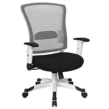 Office Star™ Space Seating Mesh Mid-Back Chair, Black/White