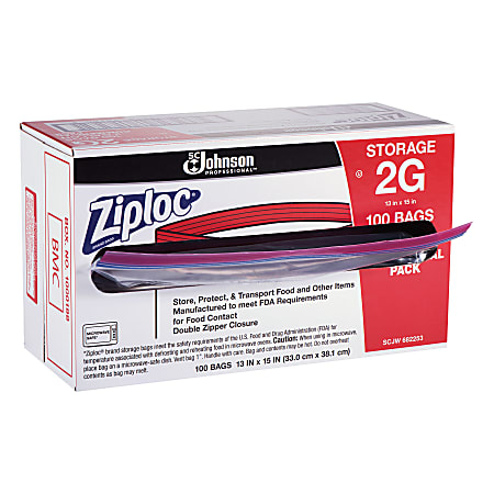 2 gallon ziploc bag dimensions deals