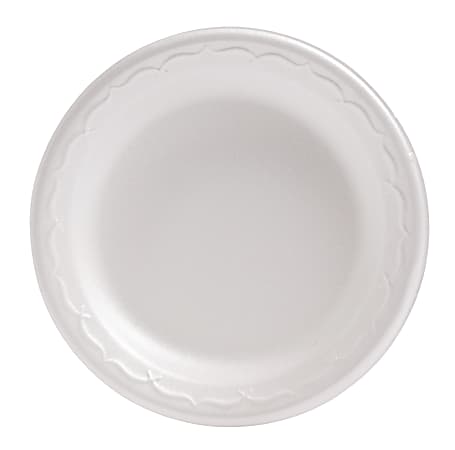 Genpak Foam Plates - 6" Diameter Plate - Foam Plate - Disposable - 1000 Piece(s) / Carton