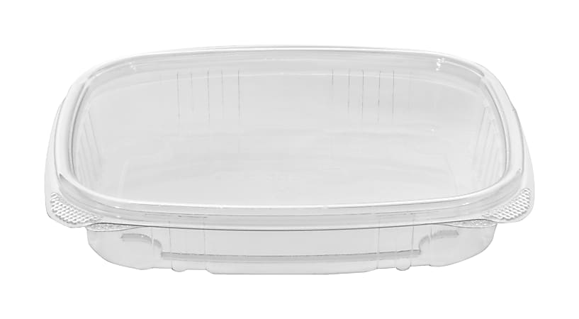 Genpak Shallow Clear Hinged Deli Container Plastic 16 oz 7 14