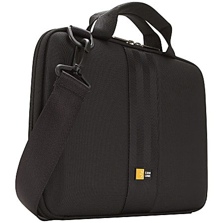 Case Logic QTA-110 Carrying Case (Attach&eacute;) for 10" Tablet PC, iPad, Accessories - Black