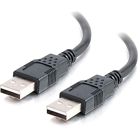 C2G 6.6ft USB A to USB B Cable USB A to B Cable USB 2.0 Black MM Type A USB  Type B USB 6ft Black - Office Depot