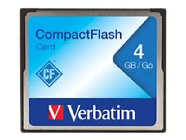 Verbatim - Flash memory card - 4 GB - CompactFlash - for P/N: 97705, 97706
