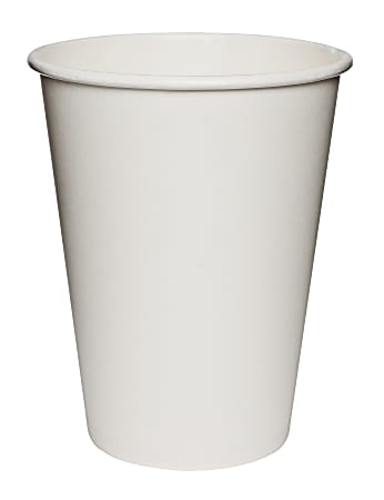 Solo Cup Polycoated Hot Paper Cups, 12 Oz, White, 50 Cups Per Sleeve, Case Of 20 Sleeves
