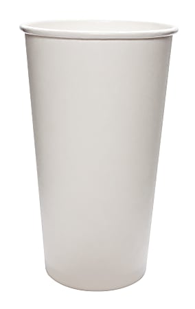 Dart Single Sided Polycoated Paper Hot Cups 20 Oz White Pack Of