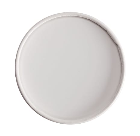 Spiral-Wound Paper Hot Cup Lids, Fits 16 oz Cups, White, 25/Sleeve, 20 Sleeves/Carton