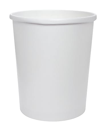 Solo® Flexstyle Double Poly Paper Containers, 32 Oz, White, 25 Per Pack, 500 Per Case