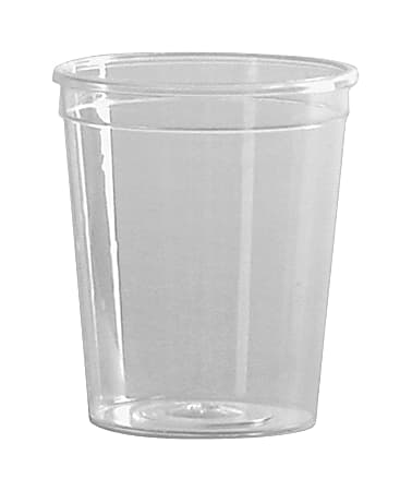 WNA Comet Plastic Portion/Shot Glass, 2 Oz, Clear, 50 Cups Per Pack, Case Of 50 Packs