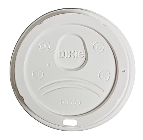 Dixie Lid, Dome, Fits PerfecTouch 20 oz. and 24 oz. Paper Hot Cups, White, 10 Packs of 100 Lids per Case