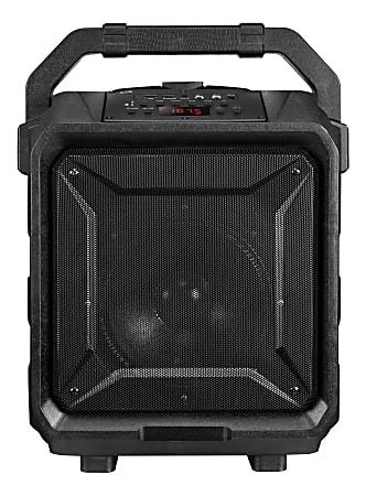 iLive Tailgate Bluetooth® Speaker, 18.6"H x 8.9"W x 14.5"D, Black, ISB659B