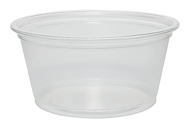 Dart Clear Portion Containers, 2 oz, 125 per bag, 20 bags per carton, Sold by the Carton
