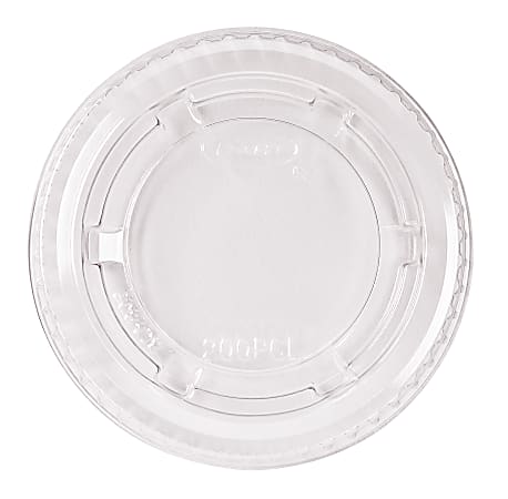 Dart Portion Cup Lids, Plastic, Clear, 125 per