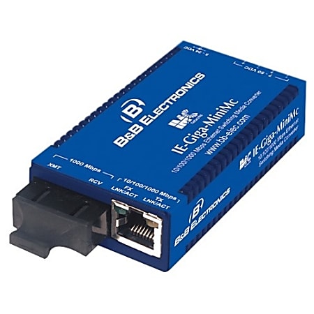 B+B Giga-MiniMc Transceiver/Media Converter