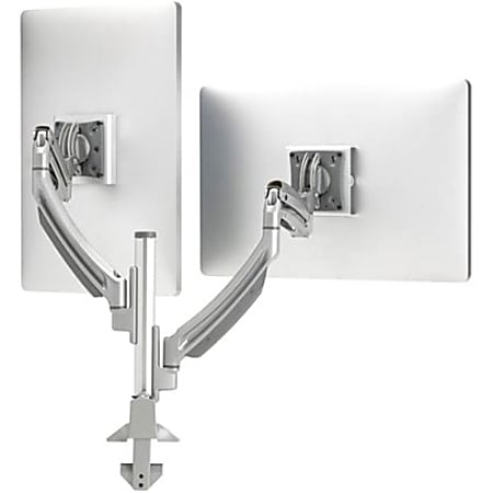 Chief Kontour K1C Dynamic - Mounting kit (desk mount, column, 2 articulating arms) - for 2 LCD displays - aluminum - silver - screen size: 10"-30" - desk-mountable