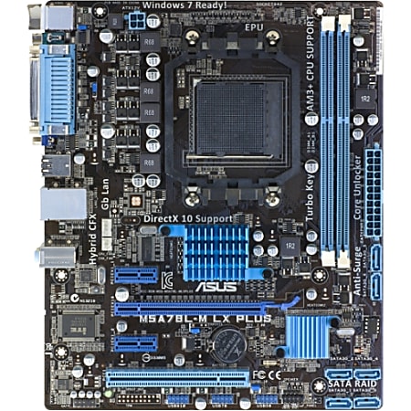 Asus M5A78L-M LX PLUS Desktop Motherboard - AMD 760G Chipset - Socket AM3+