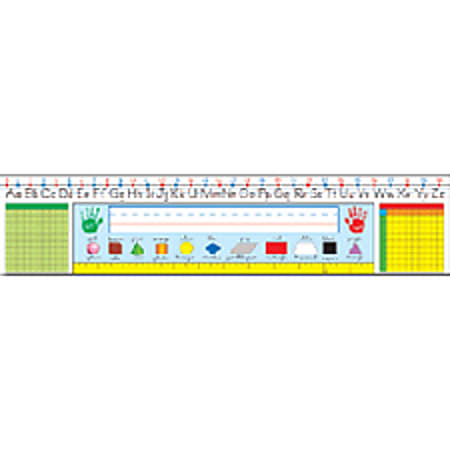 Carson Dellosa Education Traditional Manuscript Name Plate - 18" Width x 4" Height - Rectangular Shape - 36 / Pack