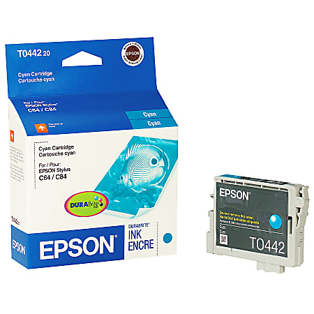 Epson® T0442 DuraBrite® Cyan Ink Cartridge, T044220
