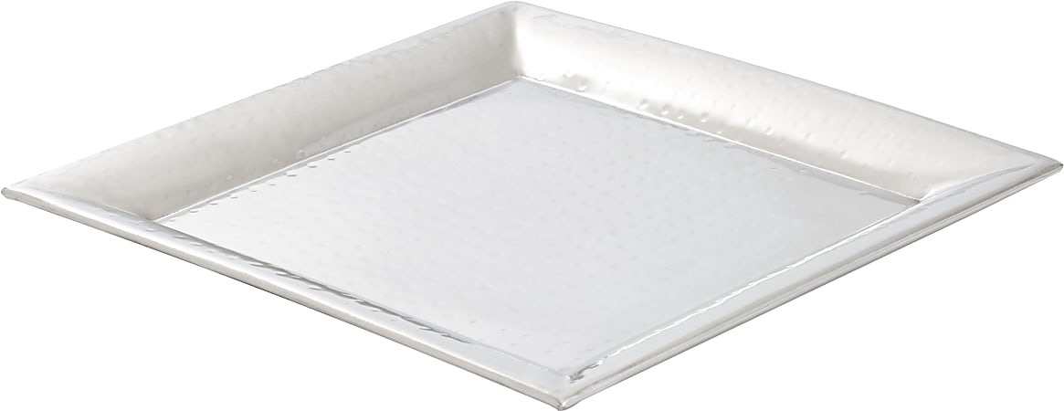 Vollrath Artisan Hammered Stainless-Steel Serving Trays, Set Of 2 Trays