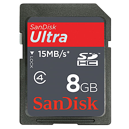 SanDisk® Ultra SDHC Memory Card, 8GB