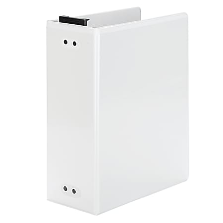 Wilson Jones® Hanging View 3-Ring Binder, 3" Square Rings, White
