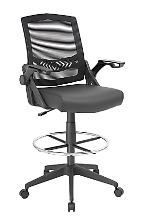 Boss Office Products Flip Arm Drafting Stool With