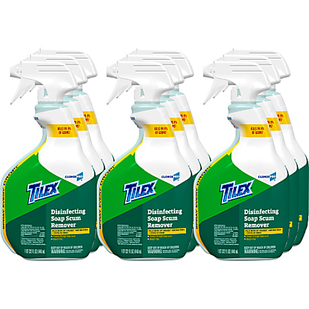Tilex Soap Scum Remover And Disinfectant, 32 Oz, Carton Of 9 Bottles