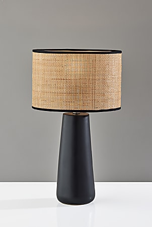 Rattan lamp shade black deals