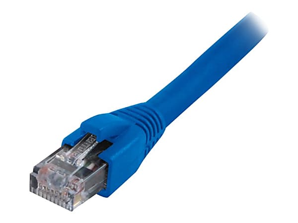 Comprehensive - Patch cable - RJ-45 (M) to RJ-45 (M) - 50 ft - STP - CAT 6a - IEEE 802.3af - booted, snagless, stranded - blue